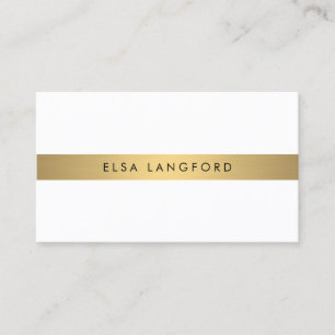 Luxe Boutique Gold Bar op wit Visitekaartje