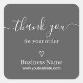 Luxe Boutique / Kleding Bedankt Sticker (Voorkant)