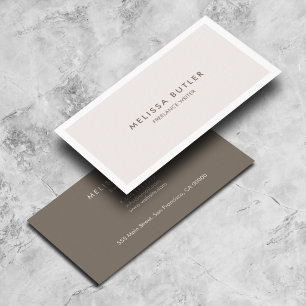 Luxe Boutique Zachter Beige Minimaal Visitekaartje