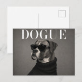 Luxe Boxer Hond Portret Briefkaart (Voorkant / Achterkant)