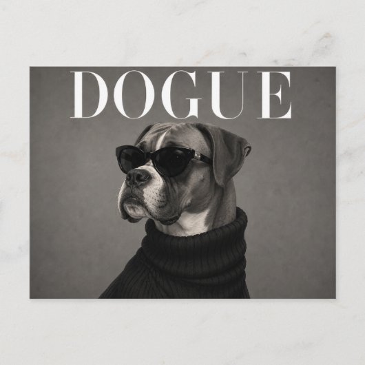 Luxe Boxer Hond Portret Briefkaart (Voorkant)