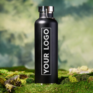 Luxe Breed Logo Zwart Waterfles