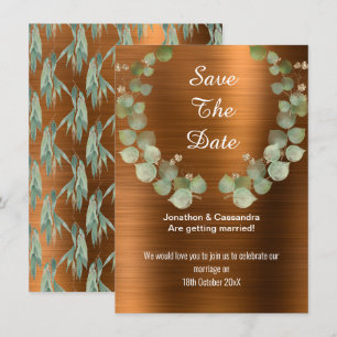 LUXE BRONZE EUCALYPTUS WREATSEN DE DATUM OP