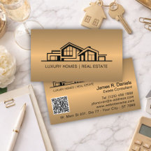 Luxe Bronzen Goud Vastgoed Chic Professioneel