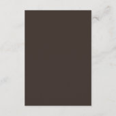 Luxe Brown | QR Code Wedding Guest Details Informatiekaartje (Achterkant)