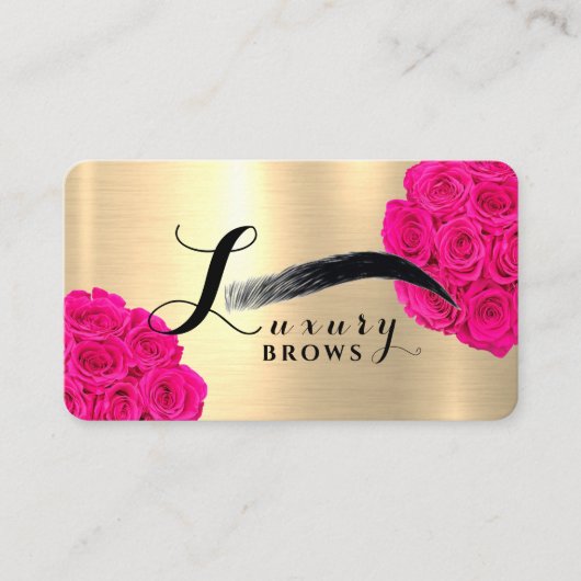 Luxe Brows Visitekaartje (Voorkant)