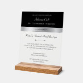 Luxe Bruidsboetiek Winkel Trunk Show Acryl Bord (Hoek)