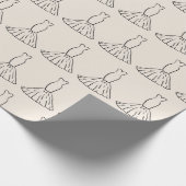 Luxe bruidsjurken Huwelijkscadeaus naadloos Cadeaupapier (Hoek)