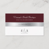 Luxe Bruidsmodewinkel Stylist Visitekaartjes (Voorkant)