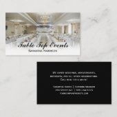 Luxe bruiloft | cateringbanket visitekaartje (Voorkant / Achterkant)