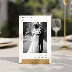 Luxe bruiloft foto kalligrafie script kaart