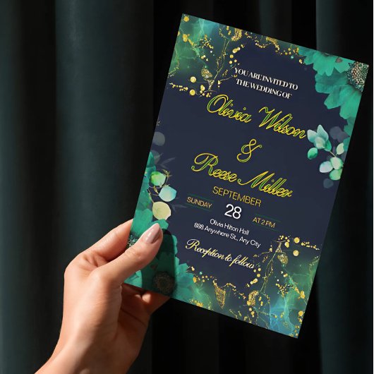 LUXE BRUILOFT UITNODIGING