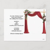 Luxe bruiloft uitnodiging Kaart – Elegante bruid & (Achterkant)