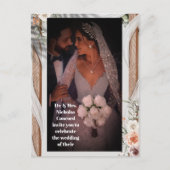 Luxe bruiloft uitnodiging Kaart – Elegante bruid & (Voorkant)