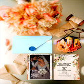 Luxe bruiloft uitnodiging Kaart – Elegante bruid &