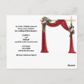 Luxe bruiloft uitnodiging Kaart – Elegante bruid & (Achterkant)