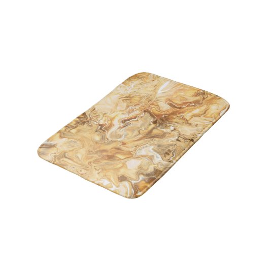 Luxe bruin-gouden Waterverf kunst Badmat (Gekanteld)