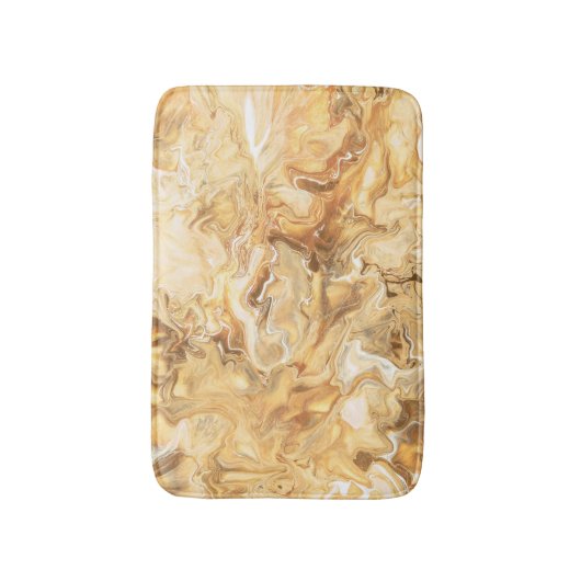 Luxe bruin-gouden Waterverf kunst Badmat (Voorkant Verticaal)
