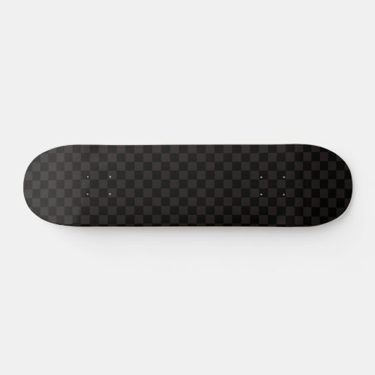 Luxe bruin/zwart gecheckt persoonlijk skateboard (Horizontaal)