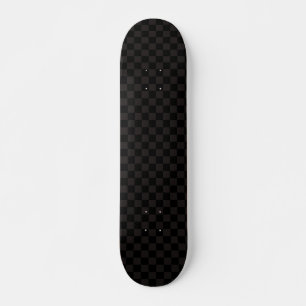 Luxe bruin/zwart gecheckt persoonlijk skateboard