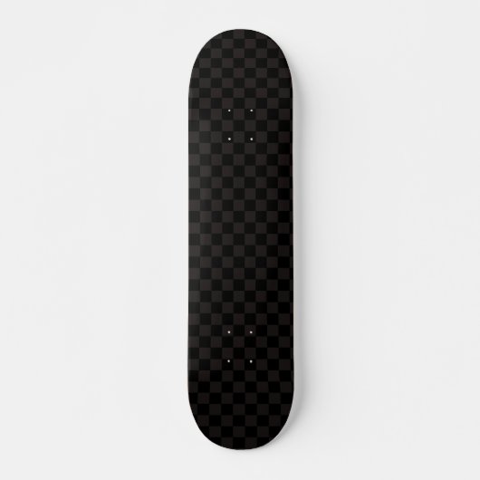 Luxe bruin/zwart gecheckt persoonlijk skateboard (Voorkant)