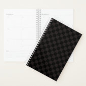 Luxe bruin/zwart gecheckt planner (Display)