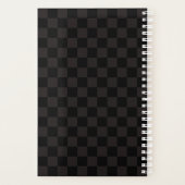 Luxe bruin/zwart gecheckt planner (Achterkant)