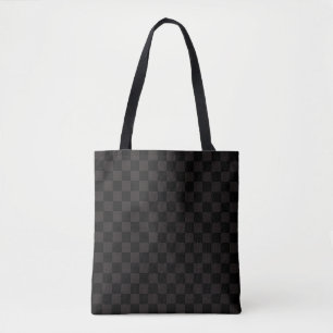 Luxe bruin/zwart gecheckt tote bag