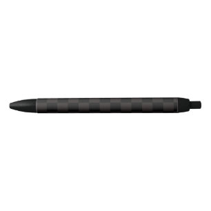 Luxe bruin/zwart gecheckt zwarte inkt pen