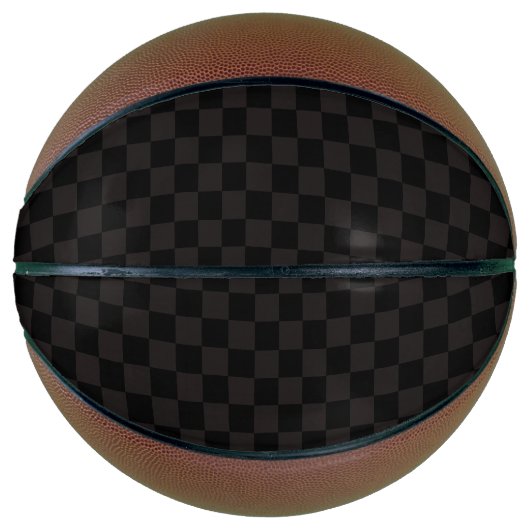 Luxe bruin/zwart geruit basketbal (Voorkant)
