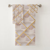 LUXE BUBBLE ABSTRACTE BATHROOM TOWEL SET BAD HANDDOEK (Insitu)