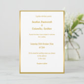 LUXE BUBBLE WATERVERF WEDING INVITATIE KAART (Staand voorkant)