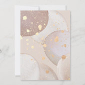LUXE BUBBLE WATERVERF WEDING INVITATIE KAART (Achterkant)