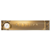 Luxe bureaunaamplaat naambordje (Voorkant)