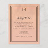 Luxe Burgundy en Blush-kaart Informatiekaartje (Voorkant)