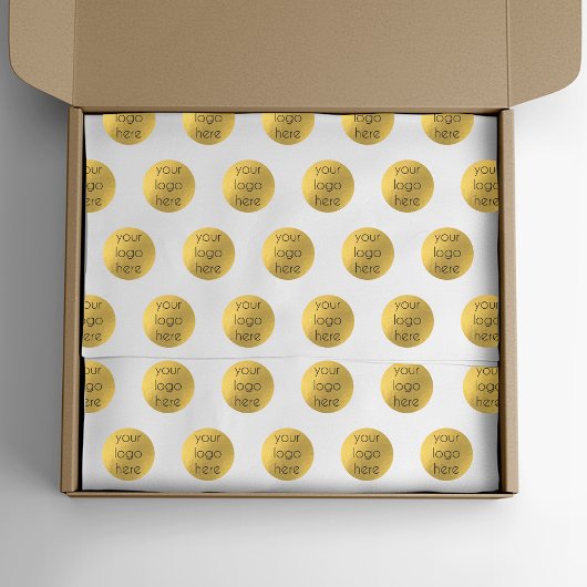 Luxe Business Logo Packaging Branded Corporate Tissuepapier