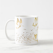 Luxe Butterfly Gold Design – Stijlvol & Functie Koffiemok (Links)