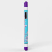 Luxe Butterfly iPhone 11 Pro Max Hoesje Paarse Blu (Achterkant/rechts)