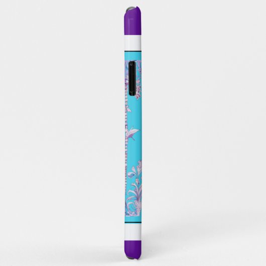 Luxe Butterfly iPhone 11 Pro Max Hoesje Paarse Blu (Achterkant/rechts)