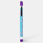 Luxe Butterfly iPhone 11 Pro Max Hoesje Paarse Blu (Achterkant/links)