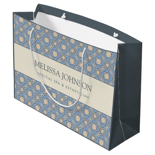 Luxe cadeautas met mozaïekdessin van papier (Achterkant Gekanteld)