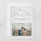 LUXE CALLIGRAFIE | Nieuwe Mr. & Mrs. Ontvangst Kaart (Voorkant)