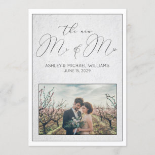 LUXE CALLIGRAFIE   Nieuwe ontvangst Mr. & Mrs. Kaart