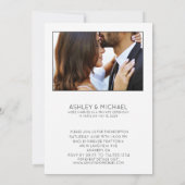 LUXE CALLIGRAFIE | Onze Huwelijksontvangst Kaart (Achterkant)