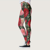 Luxe Camellia Bloesem Loof Leggings (Links)