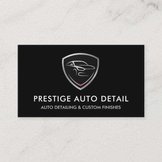 Luxe Car Wash Auto Detailing Service Visitekaartje (Voorkant)