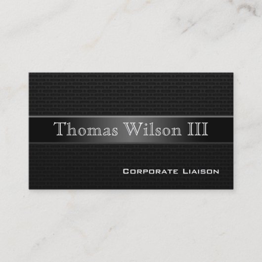 Luxe Carbon Fibre Professional-Visitekaartjes Visitekaartje (Voorkant)