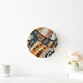 Luxe Caribisch veelkleurig ontwerp Ronde Klok (Huis)