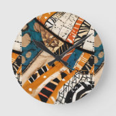 Luxe Caribisch veelkleurig ontwerp Ronde Klok (Voorkant)