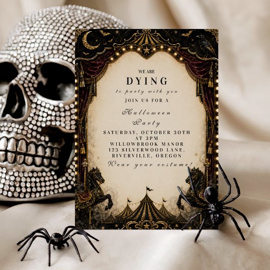 Luxe Carnaval Halloween-feest Kaart